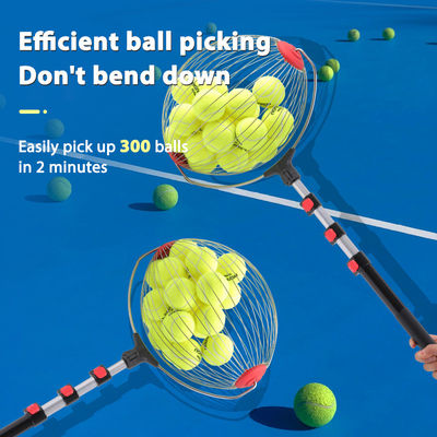 ποιότητας  Portable Roller Tennis Balls Picker Pickleball Pick-Up Bucket with Hook Ball Organizer Tool for Court εργοστάσιο