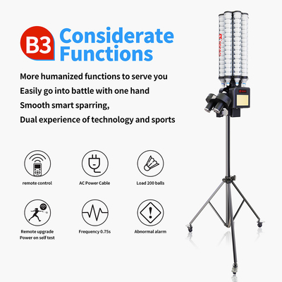 2025 SIBOASI B3 Badminton Shuttlecock Feeder Machine Smart Badminton Shooting Machine για εκπαίδευση