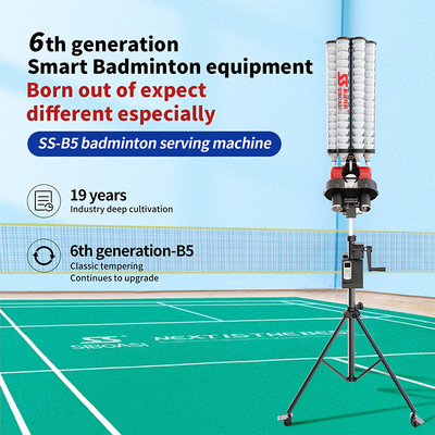 Πολυλειτουργικό SIBOASI B5 Badminton Shuttlecock Feeder Machine Smart Badminton Shooting Machine για εκπαίδευση