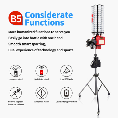 Νέα SIBOASI B5 Badminton Shuttlecock Feeder Machine Smart Badminton Shooting Machine για εκπαίδευση
