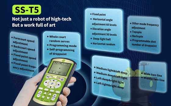 SIBOASI T5 APP Control Mini Shooting Tennis Machine Ball για την εκπαίδευση