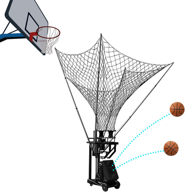 Αυτόματη συσκευή σίτισης πυροβολισμού Rebounder καλαθοσφαίρισης τηλεχειρισμού μετάλλων